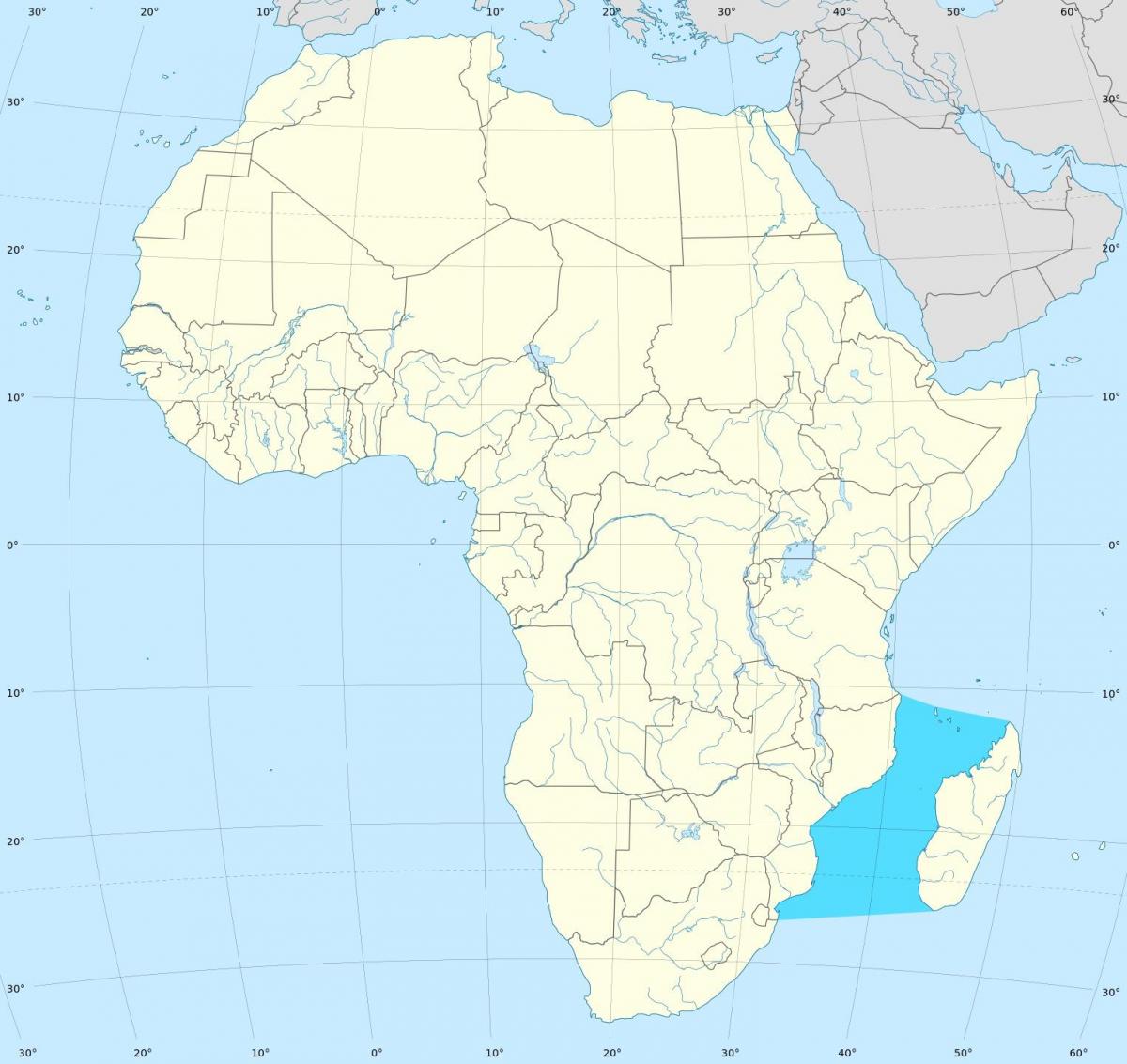 Mozambique kênh phi bản đồ