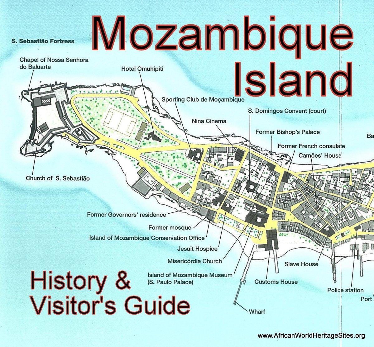bản đồ của đảo Mozambique