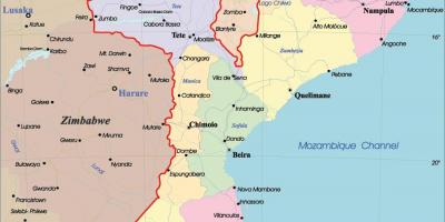 Mozambique trong bản đồ