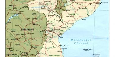 Bản đồ của đường Mozambique