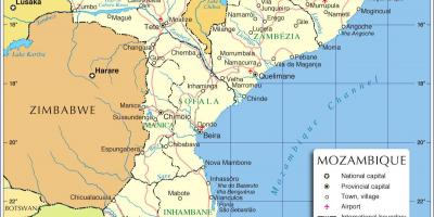 Nửa Mozambique bản đồ