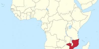 Bản đồ của Mozambique phi
